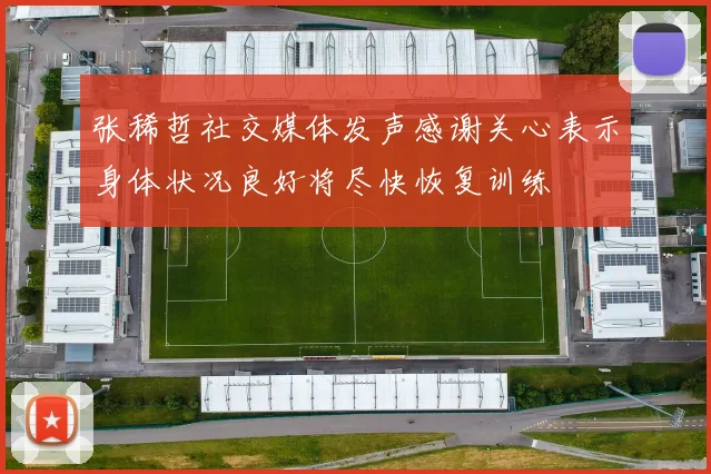 张稀哲社交媒体发声感谢关心表示身体状况良好将尽快恢复训练